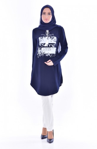 Navy Blue Tuniek 3832-01