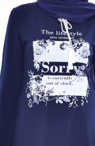 Navy Blue Tuniek 3832-01