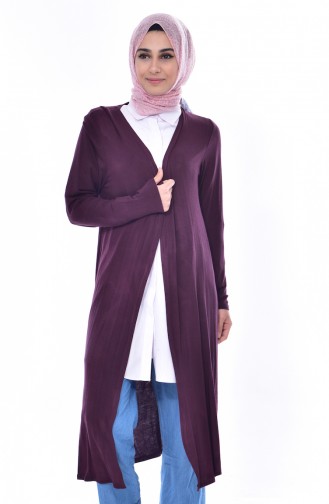 Long Cardigan 7520-02 Purple 7520-02