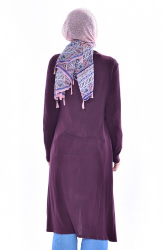 Long Cardigan 7520-02 Purple 7520-02