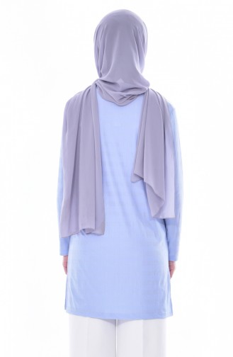 Pearls Tunic 50225-06 Baby Blue 50225-06