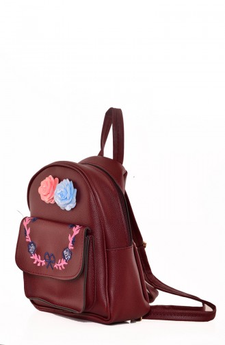 Claret Red Backpack 1040BRD-01