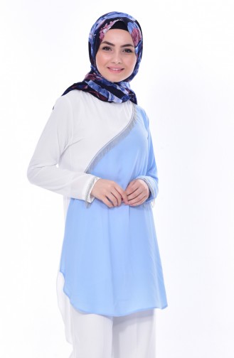 Garnish Asymmetric Tunic 0802-01 Blue 0802-01