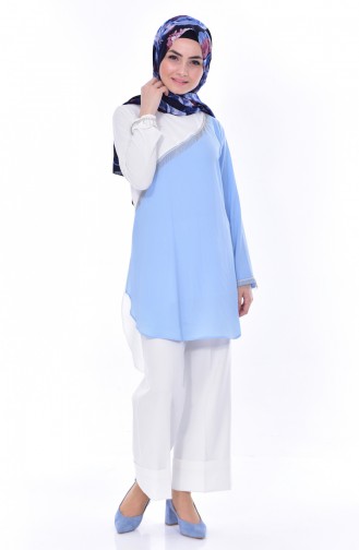 Garnish Asymmetric Tunic 0802-01 Blue 0802-01