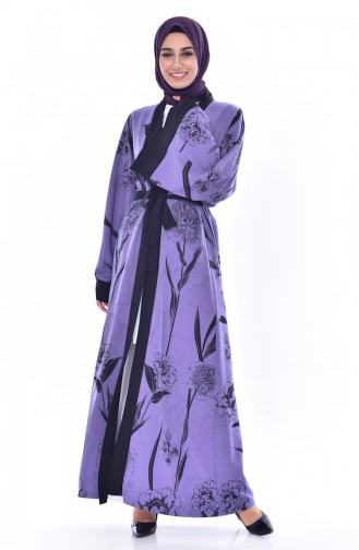 Kimono mit Gürtel 1874-03 Lila 1874-03