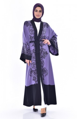 Kimono mit Gürtel 1875-03 Lila 1875-03