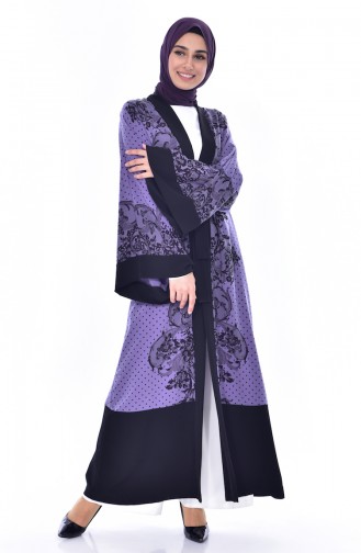 Kimono mit Gürtel 1875-03 Lila 1875-03