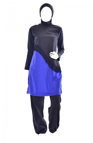 Maillot de Bain Hijab Blue roi 200-01