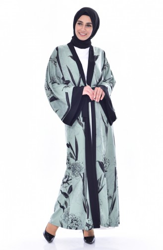 Kimono mit Gürtel 1874-02 Grün 1874-02