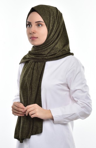 Sefamerve Sedef Combed Shawl-118A Khaki 118A