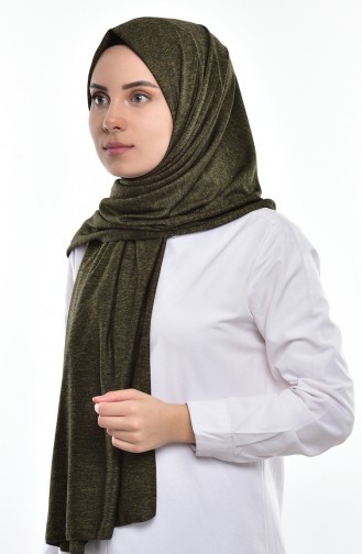 Sefamerve Sedef Combed Shawl-118A Khaki 118A