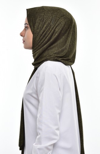 Sefamerve Sedef Combed Shawl-118A Khaki 118A