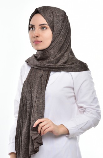 Sefamerve Sedef Combed Shawl-113A Brown 113A