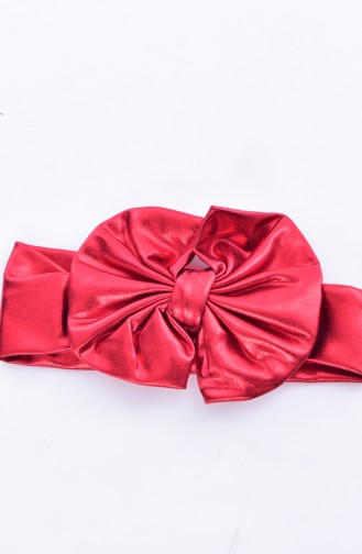 Parlak Saç Bandana 0091-01 Kırmızı