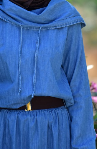 فستان أزرق جينز 1207-02