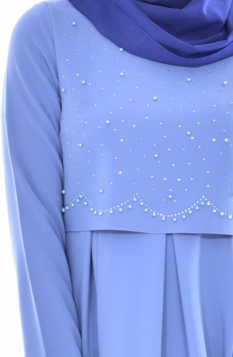 Blue Hijab Dress 4055-04