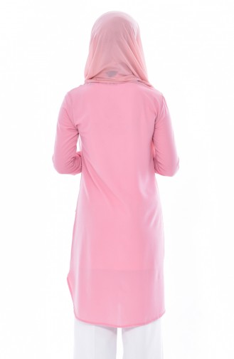 Buttoned Tunic 0666-05 Candy Pink 0666-05