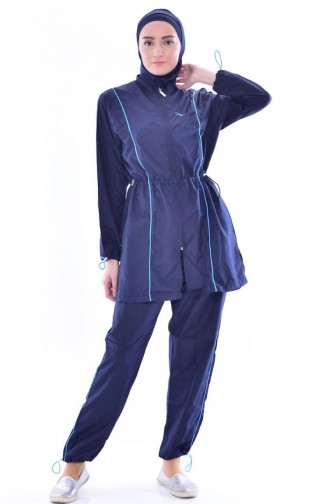 Navy Blue Swimsuit Hijab 2011-03