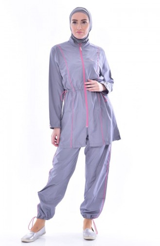 Gray Swimsuit Hijab 2011-07