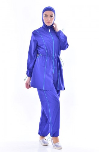 Maillot de Bain Hijab 2011-10 Bleu Roi 2011-10