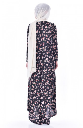 Mink Hijab Dress 6055-05
