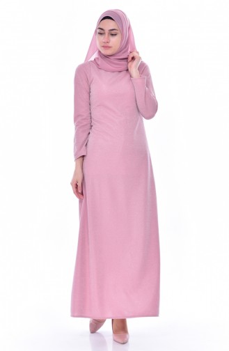 Kleid mit Glitzer 6044-02 Rosa 6044-02