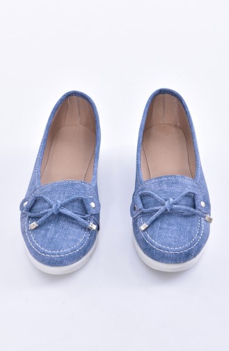 Ballerine Pour Femme 50262-01 Bleu Jean 50262-01