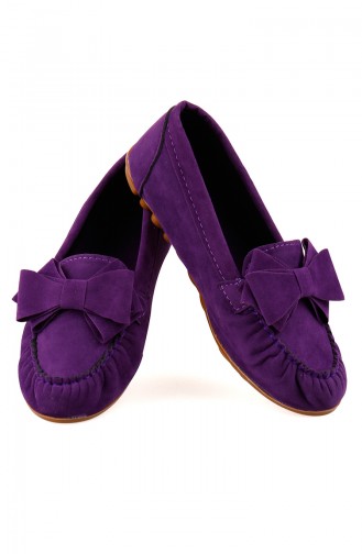 Purple Woman Flat Shoe 0104-03