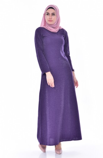 Purple Hijab Dress 6044-05