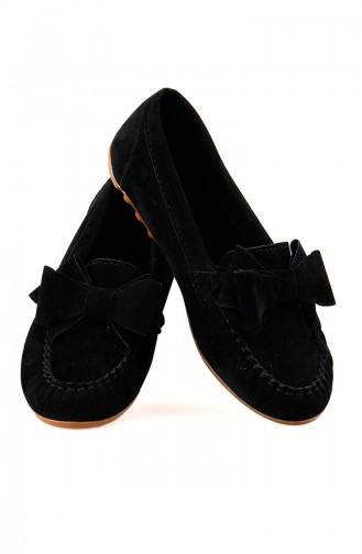 Black Woman Flat Shoe 0104-05