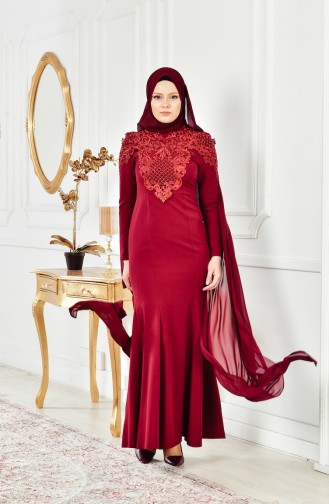 Habillé Hijab Bordeaux 4010-04