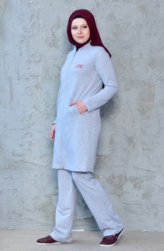 Tracksuit Suit 0387-03 Gray 0387-03