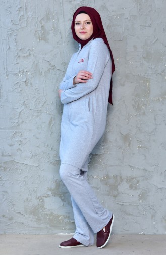 Tracksuit Suit 0387-03 Gray 0387-03