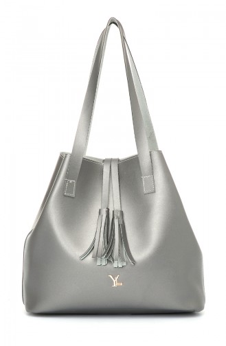 Damen Schultertasche 369-8-102-069 Silber 369-8-102-069