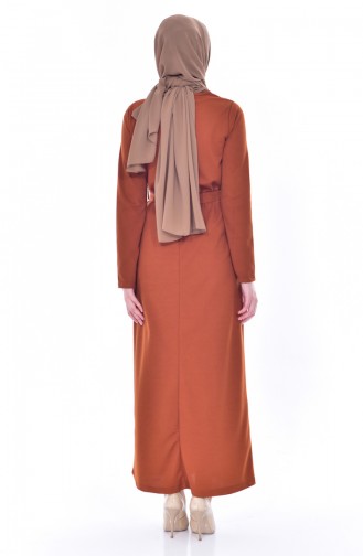 Sea Green Hijab Dress 3846-05
