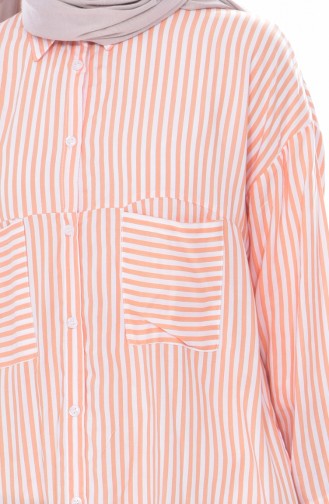 Shirt Striped Tunic 1195-02 Orange 1195-02