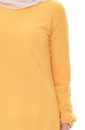Tunic and Pants Two Piece Suit 0823-02 Yellow 0823-02