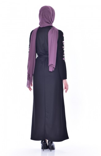 Black Hijab Dress 3844-02