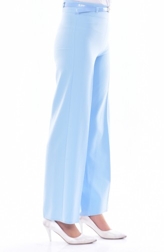 Pantalon Large a Ceinture 6000-02 Bleu Bébé 6000-02