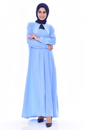 Kleid mit Strassstein 1905-01 Baby Blau 1905-01