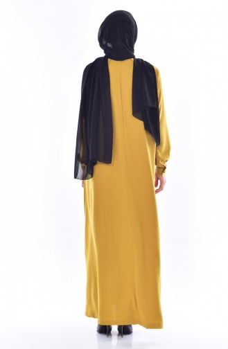 Mustard Hijab Dress 1905-04