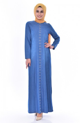 Robe Hijab Bleu Marine 1860-01