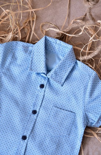 Kids Shirt 1814-03 Blue 1814-03