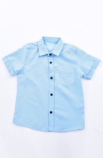 Chemise Enfant 1815-02 Bleu 1815-02