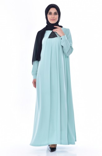 Mint Green Hijab Dress 1905-03