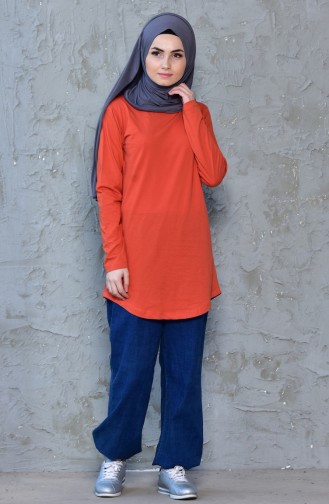 Basic T-Shirt 18059-05 Dunkel Orange 18059-05