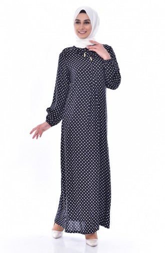 Lace Detailed Dress 1147A-02 Black 1147A-02