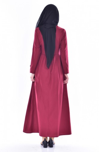 Robe Hijab Bordeaux 7215-10