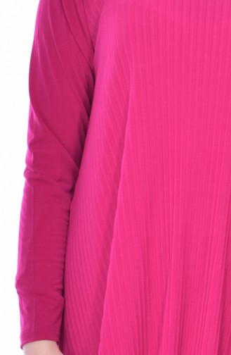 Pleated Tunic Trousers Double Suit 3484-02 Fuchsia 3484-02