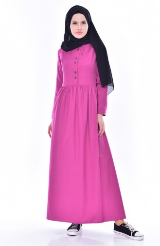 Fuchsia Hijab Kleider 7281-05